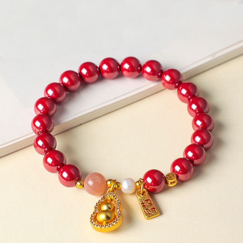 Buddha Stones Cinnabar Blessing Attract Fortune Bracelet - image 8