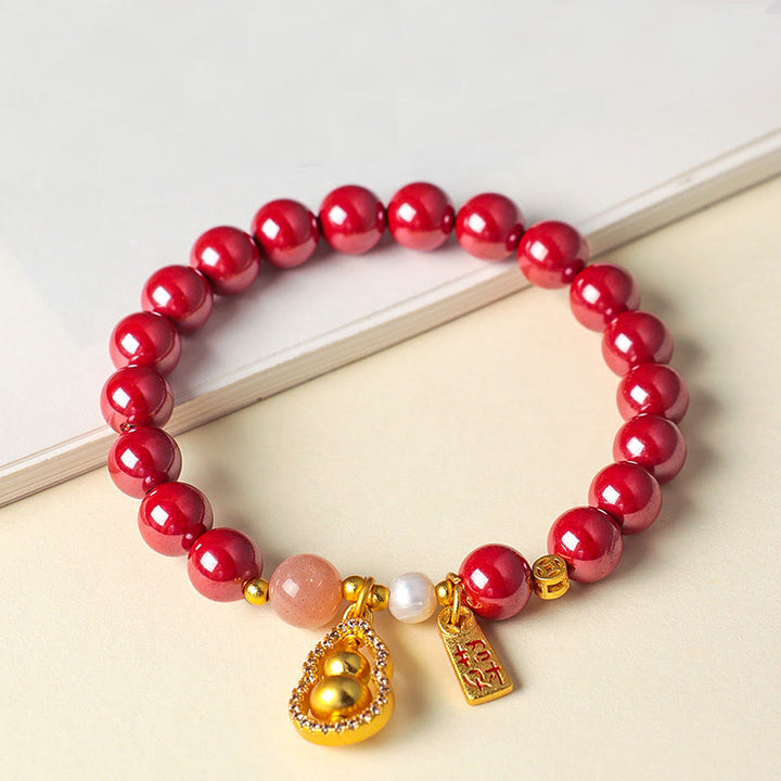 Buddha Stones Cinnabar Blessing Attract Fortune Bracelet - image 8