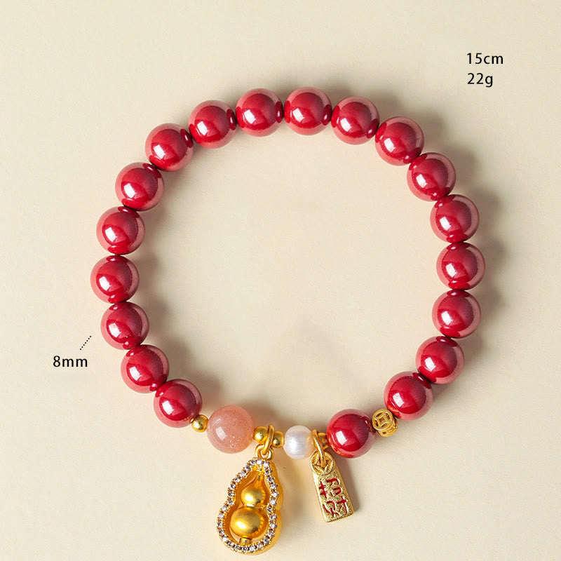 Buddha Stones Cinnabar Blessing Attract Fortune Bracelet - image 7