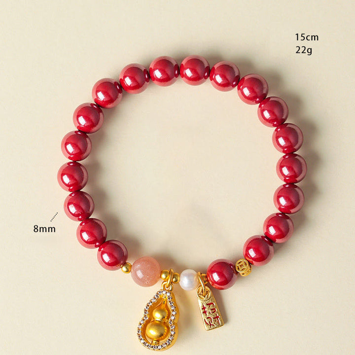 Buddha Stones Cinnabar Blessing Attract Fortune Bracelet - image 7