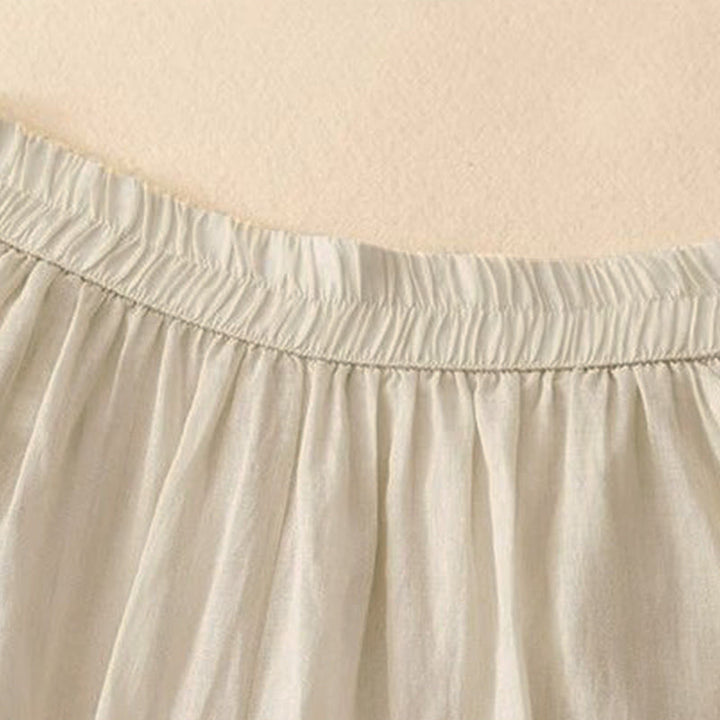 Buddha Stones Side Embroidery Design Women's 7-8 Length Wide Leg Pants With Pockets - image 8