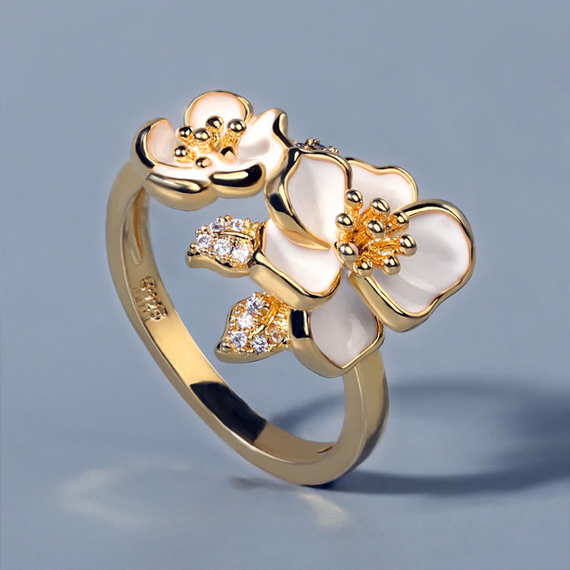 Buddha Stones Daisy Copper Luck Balance Ring - image 1