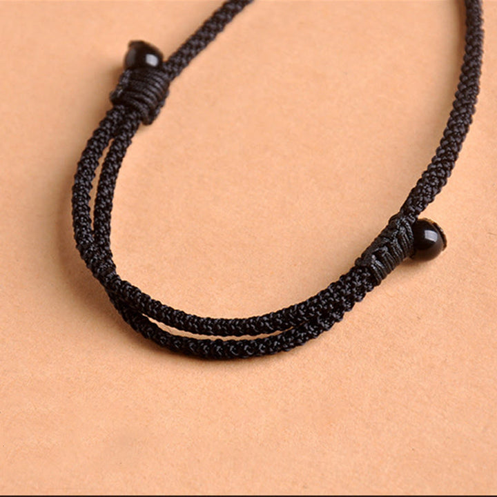 Buddha Stones Chinese Zodiac Natal Buddha Ebony Wood Tiger Eye Black Onyx Calm Necklace Pendants - image 18