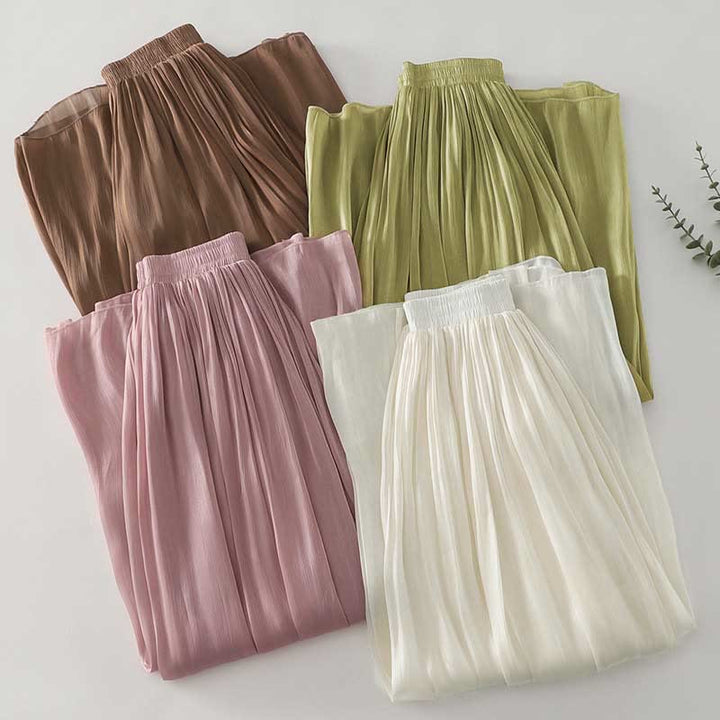 Buddha Stones Summer Plain Women's Polyester Pants  - image 24