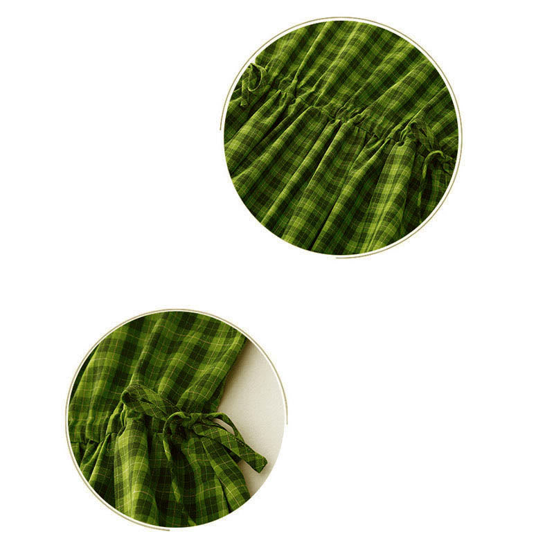 Buddha Stones Sleeveless Plaid Summer Midi Dress With Pockets - image 13