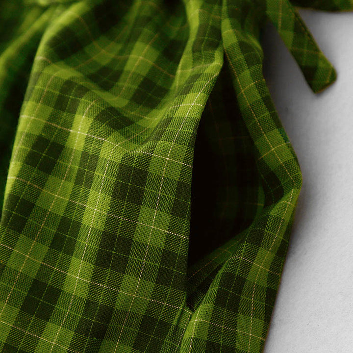 Buddha Stones Sleeveless Plaid Summer Midi Dress With Pockets - image 9