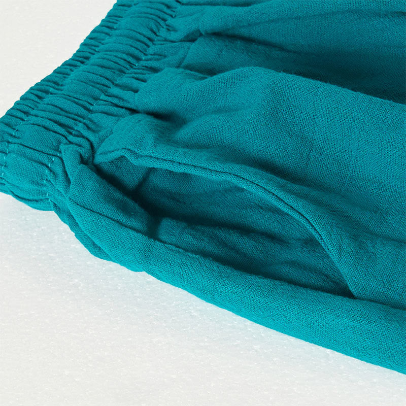 Buddha Stones Plain Bohemian Stripes Women's Wide Leg Pants With Pockets - image 2