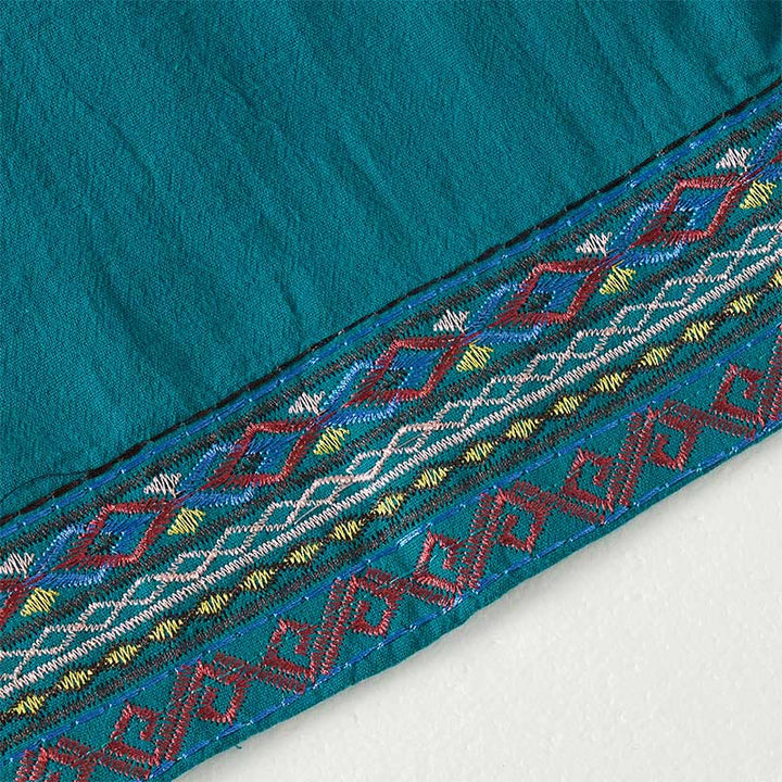 Buddha Stones Plain Bohemian Stripes Women's Wide Leg Pants With Pockets - image 3