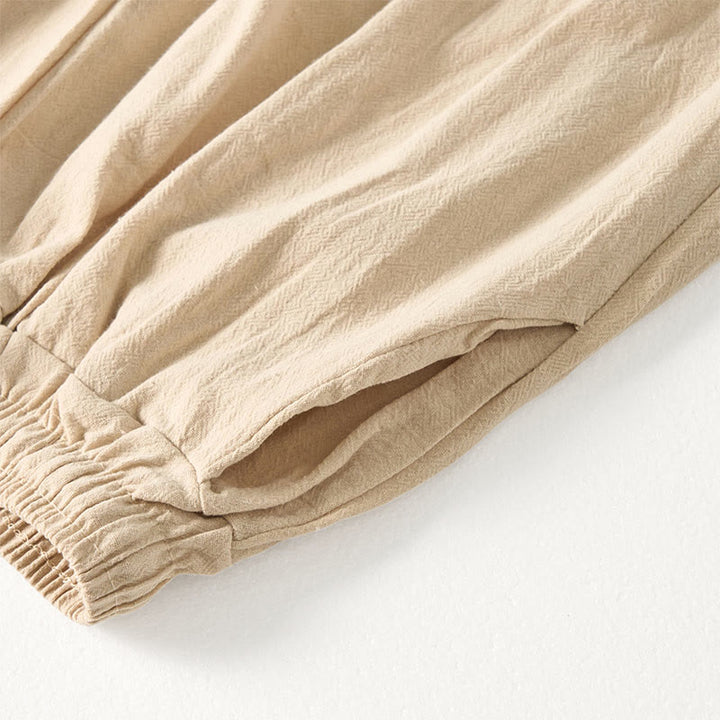 Buddha Stones Plain Bohemian Stripes Women's Wide Leg Pants With Pockets - image 7