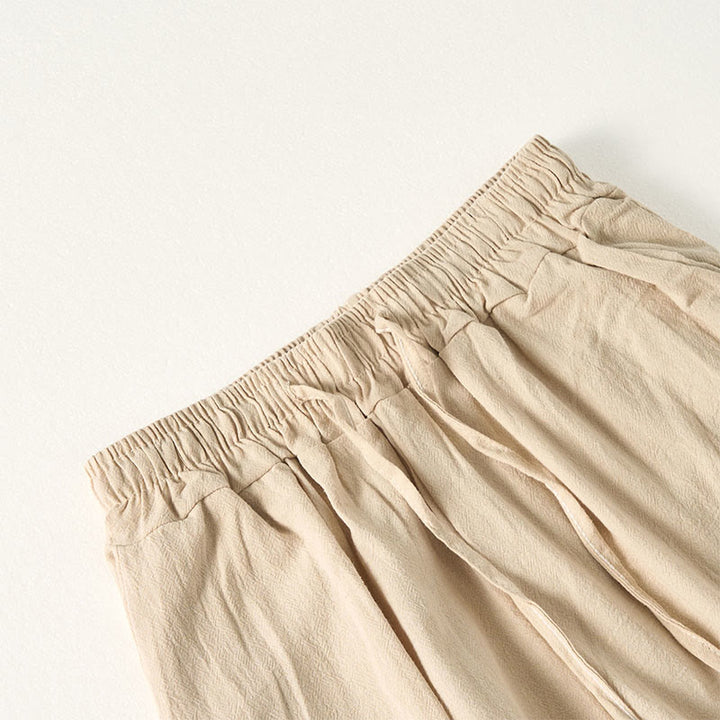 Buddha Stones Plain Bohemian Stripes Women's Wide Leg Pants With Pockets - image 6