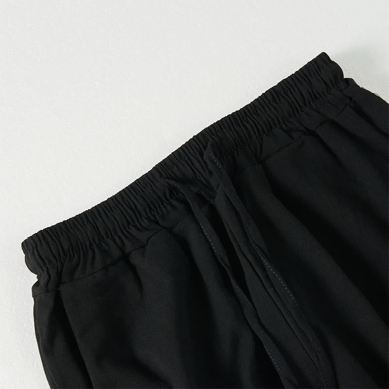 Buddha Stones Plain Bohemian Stripes Women's Wide Leg Pants With Pockets - image 11