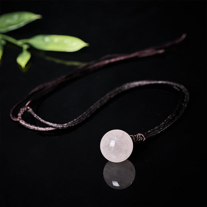 Buddha Stones Amethyst Yellow Agate Various Agate Pink Crystal Lazurite Lapis Lazuli Balance Necklace Pendant - image 21