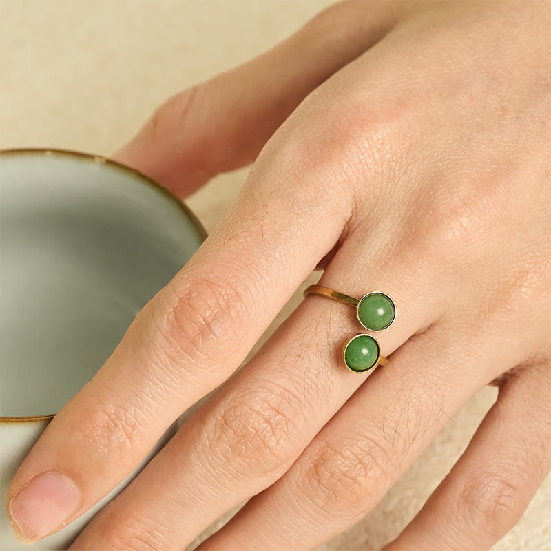 Buddha Stones Titanium Steel Balance Calm Ring - image 3