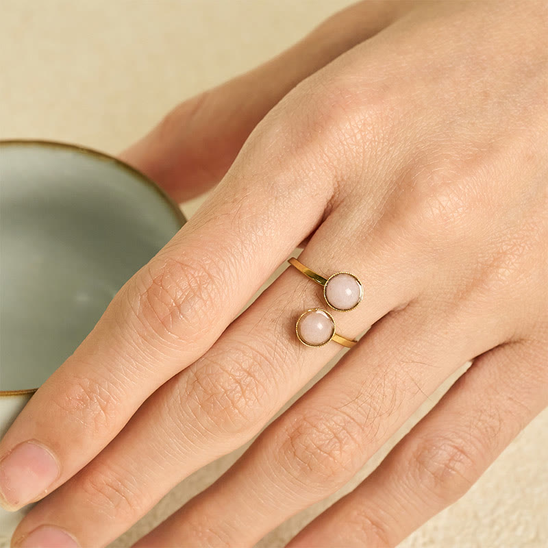 Buddha Stones Titanium Steel Balance Calm Ring - image 12