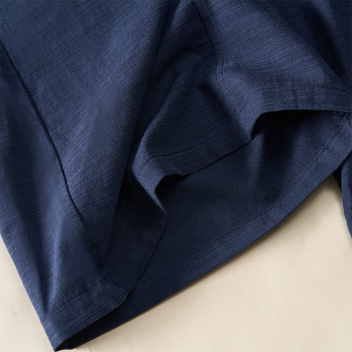 Buddha Stones Simple Zipper Design Cotton Women's Wide Leg Pants With Pockets - image 8