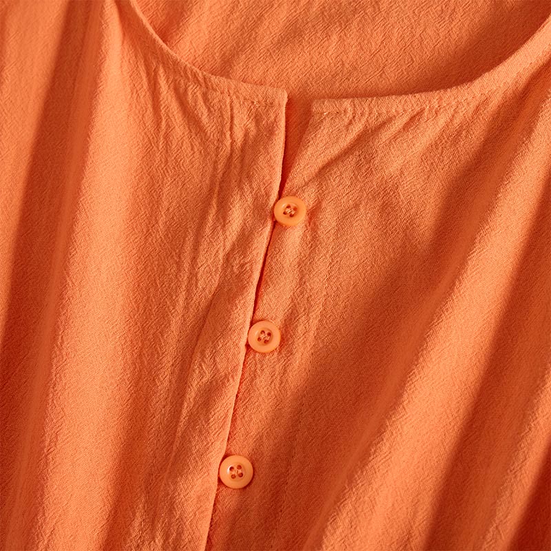 Buddha Stones Embroidery Geometry Half Sleeve Women's Midi Dress With Pockets - image 11