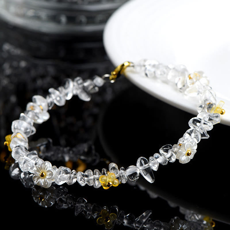 Buddha Stones Natural Aquamarine Peridot Strawberry Quartz Various Crystals Serenity Bracelet - image 30