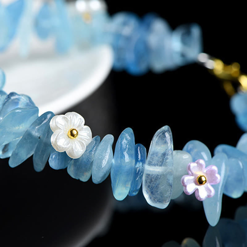 Buddha Stones Natural Aquamarine Peridot Strawberry Quartz Various Crystals Serenity Bracelet - image 10