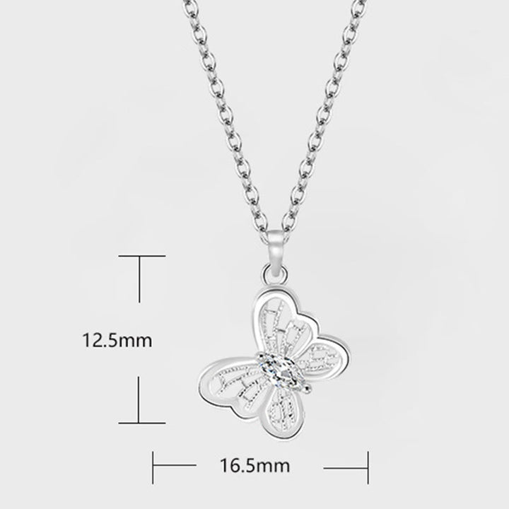Buddha Stones 999 Sterling Silver Butterfly Protection Necklace Pendant - image 7