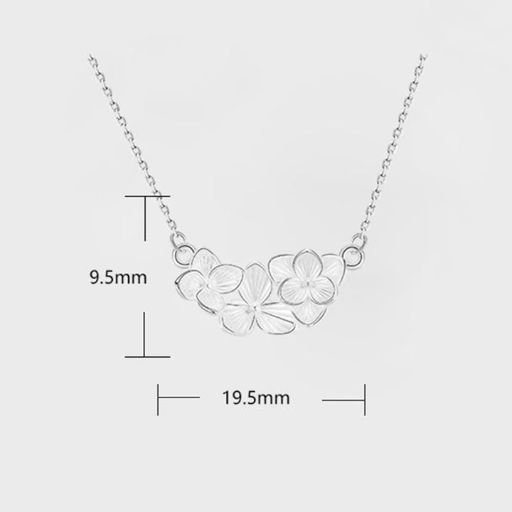 Buddha Stones 999 Sterling Silver Flower Blessing Necklace Pendant - image 5