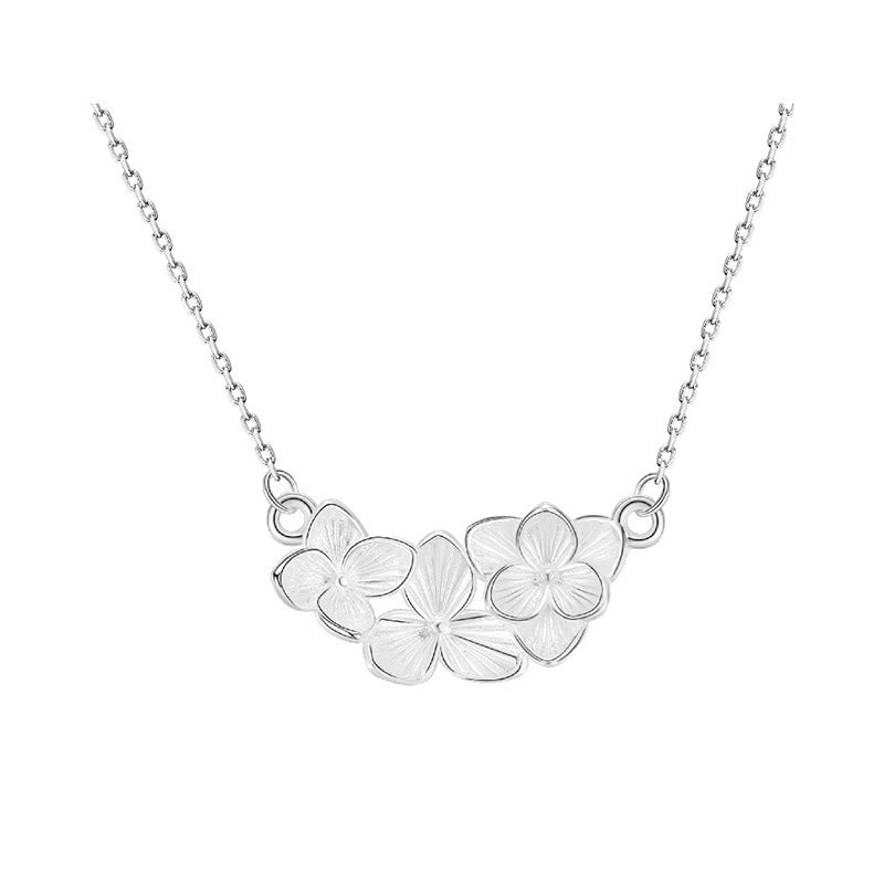 Buddha Stones 999 Sterling Silver Flower Blessing Necklace Pendant - image 8