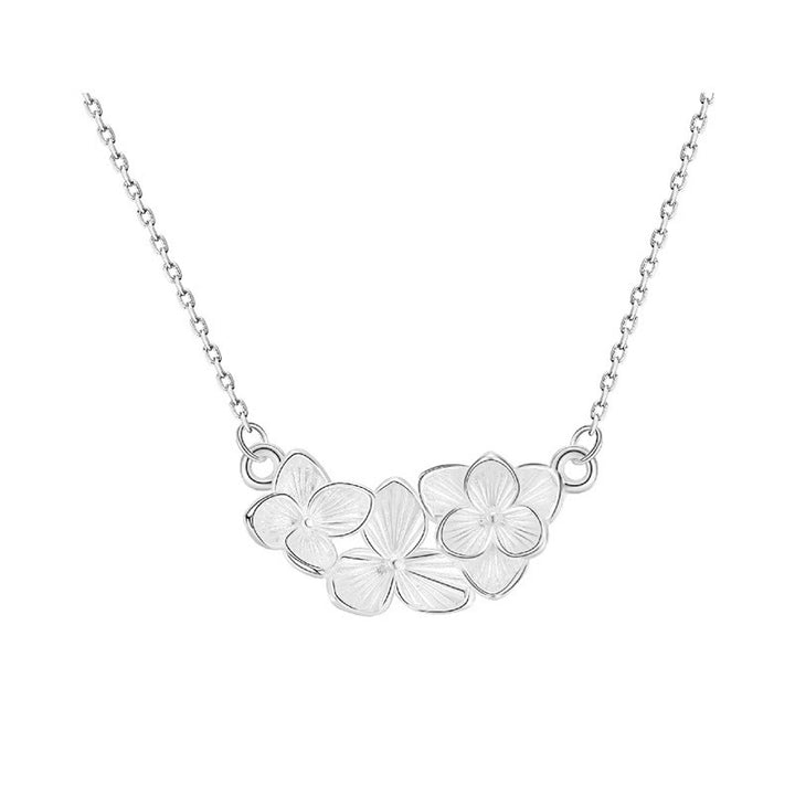 Buddha Stones 999 Sterling Silver Flower Blessing Necklace Pendant - image 8