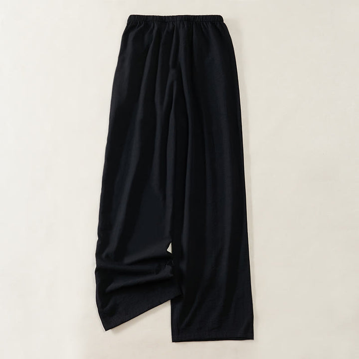 Buddha Stones Simple Drawstring Design Women's Wide Leg Pants With Pockets - image 7