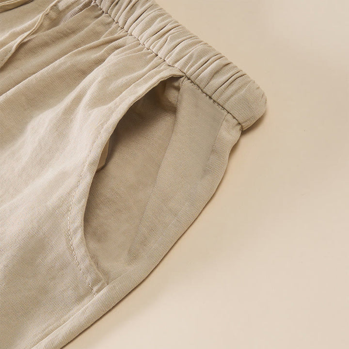 Buddha Stones Simple Drawstring Design Women's Wide Leg Pants With Pockets - image 16