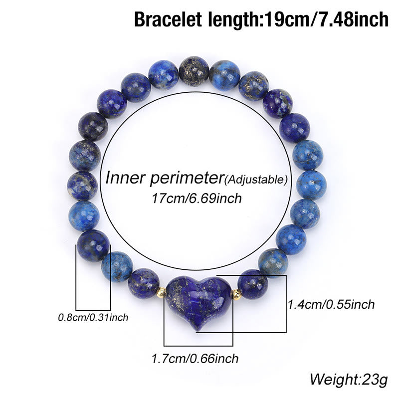 Buddha Stones Natural Amethyst Green Aventurine Tiger Eye Strawberry Quartz Love Heart Spiritual Bracelet - image 42