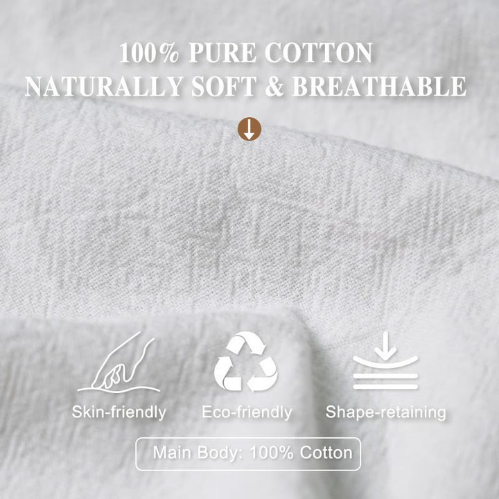 Buddha Stones Cotton Mandala White Flower Pattern Women's Elastic Waist Harem Pants - image 3