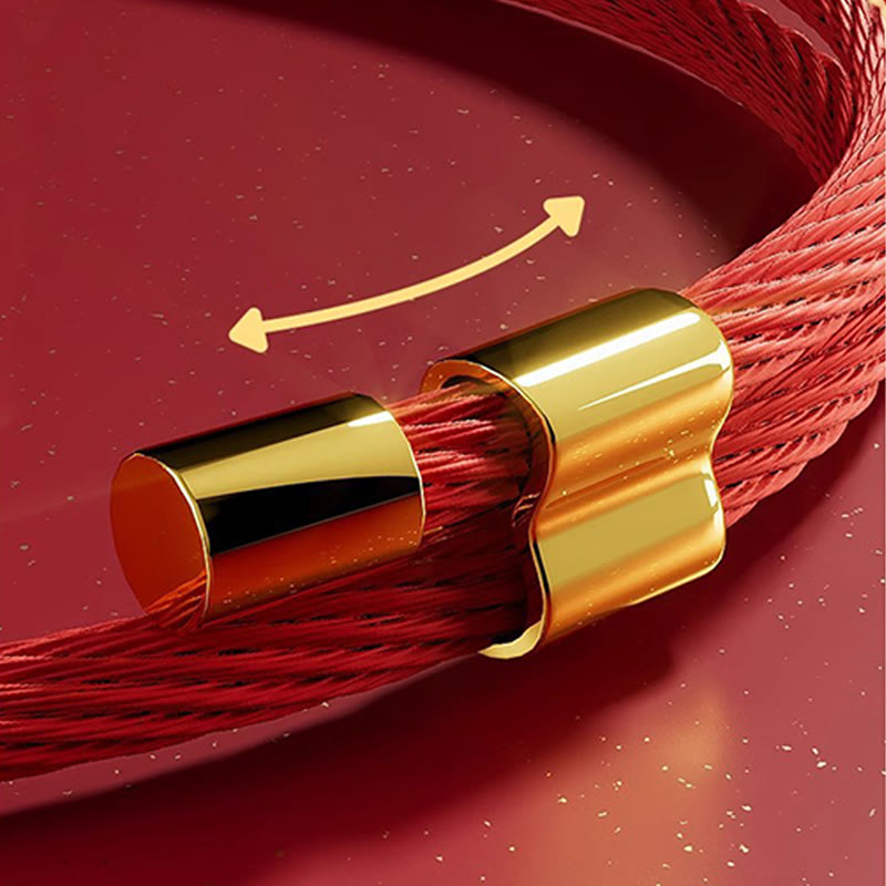 Buddha Stones Red String Bead Fu Character Luck Adjustable Cats Dogs Pet Collar - image 15
