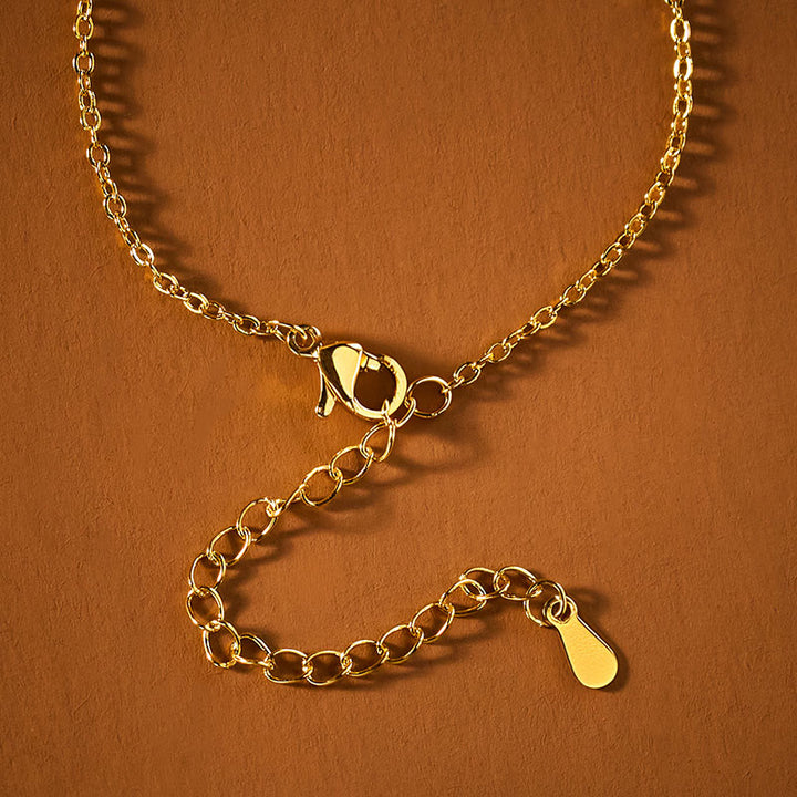 Buddha Stones Lotus Peace Buckle Peace Necklace Pendant - image 8