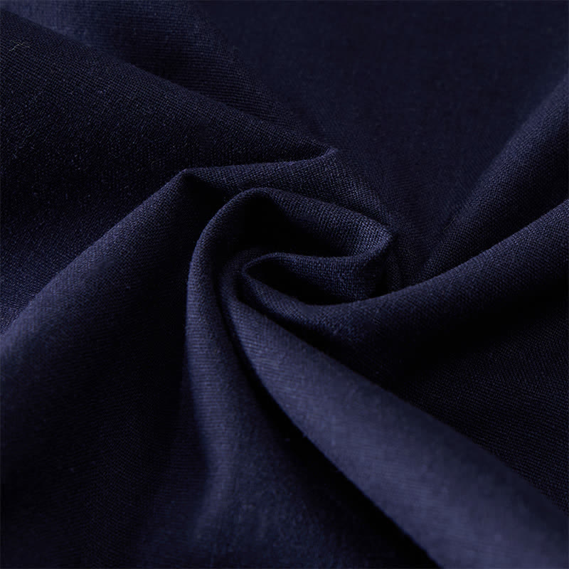 Buddha Stones Commute Drawstring Cotton Cropped Women's Wide Leg Pants With Pockets - image 15