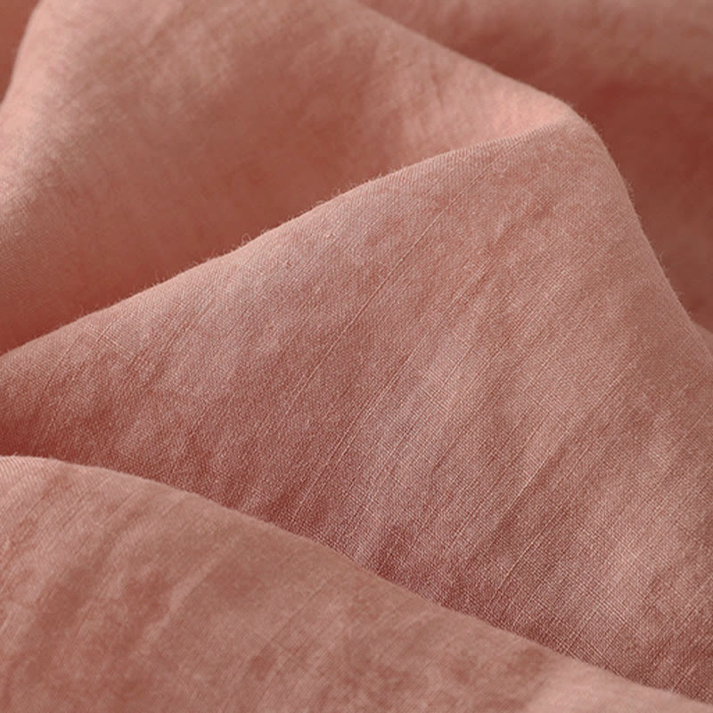 Buddha Stones Stand Collar Embroidery Button Design Three Quarter Sleeve Summer Women's Shirt - image 13