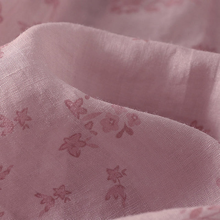 Buddha Stones Casual Floral Print Pattern Three Quarter Sleeve Women's Buttons Shirt - image 9