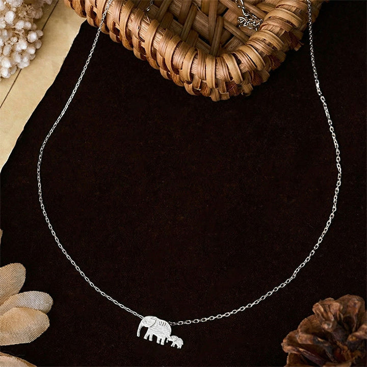 Buddha Stones "FOR DEAREST MOTHER" Elephant 925 Sterling Silver Necklace Pendants Includes Gift Message Card - image 14