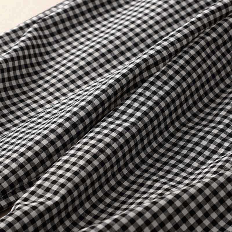 Buddha Stones Summer Plaid Elastic Waist Cropped Women's Tapered Pants With Pockets - image 11