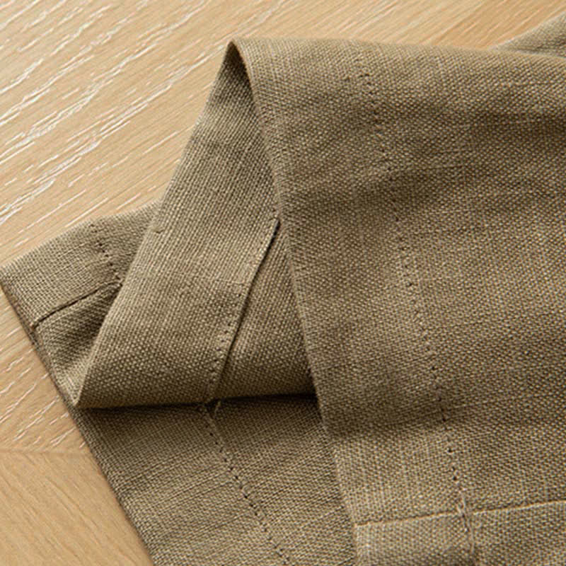 Buddha Stones Women's Spring High Elastic Waist Wide Leg Long Pants With Side Pockets - image 11