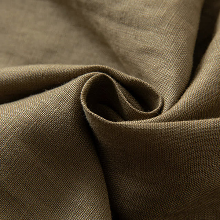 Buddha Stones Women's Spring High Elastic Waist Wide Leg Long Pants With Side Pockets - image 8