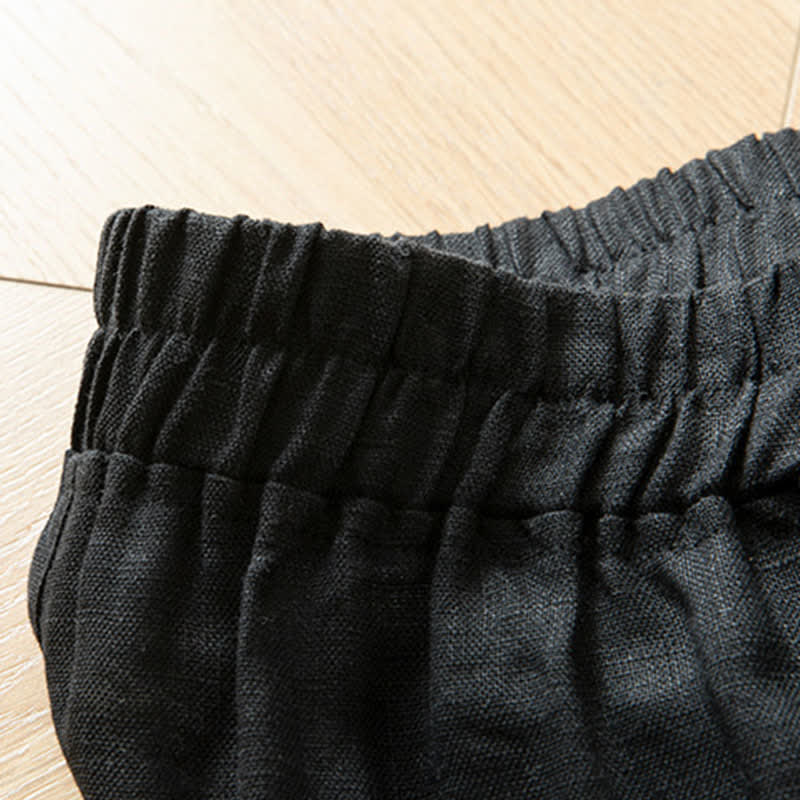 Buddha Stones Women's Spring High Elastic Waist Wide Leg Long Pants With Side Pockets - image 34