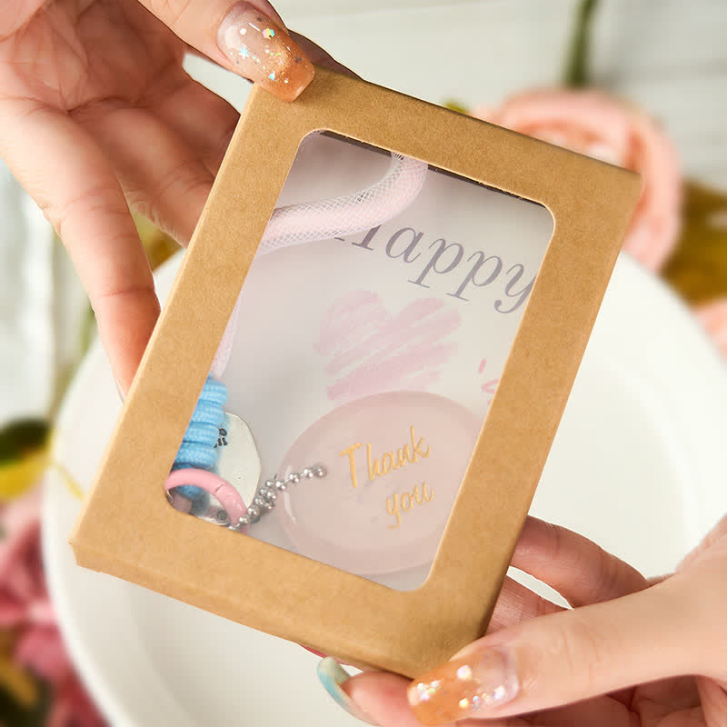 Buddha Stones Thank You Gifts Natural Rose Quartz Crystal Healing Key Chain Hanging Decoration - image 3