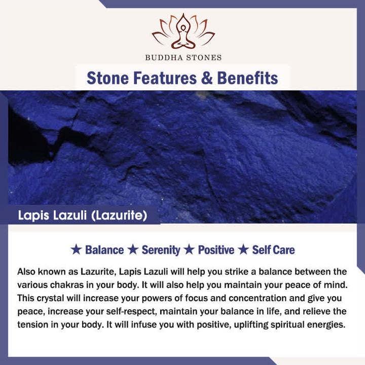Buddha Stones Lapis Lazuli Silver Sheen Obsidian Citrine Beads Serenity Bracelet - image 5