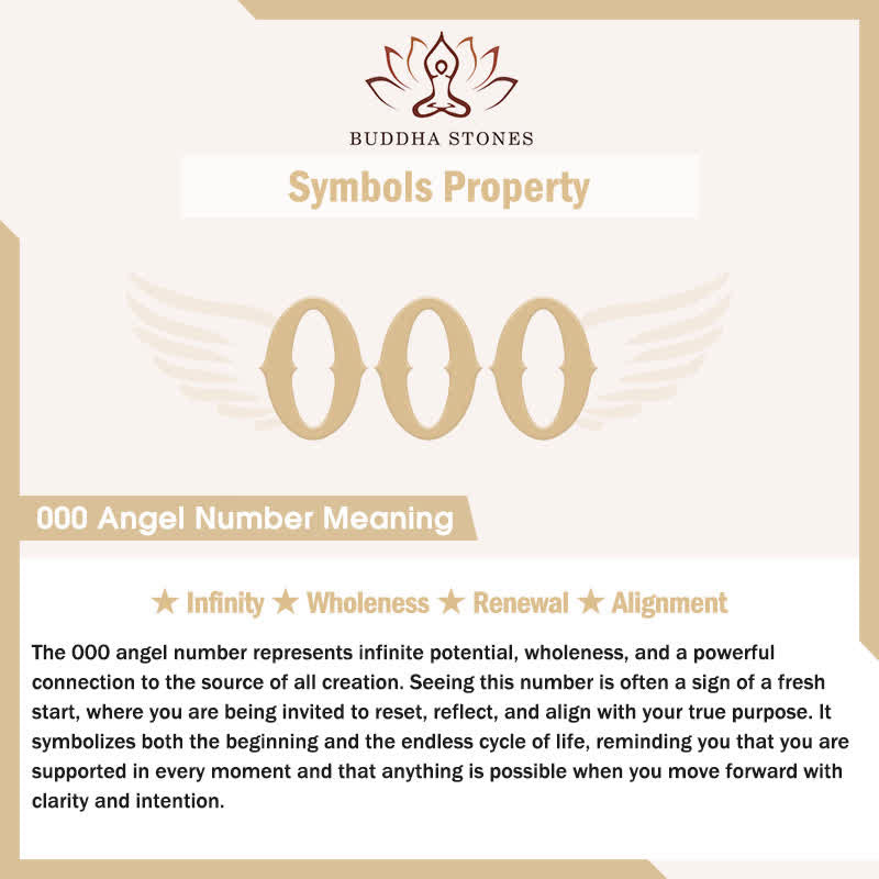 Buddha Stones 000 Angel Number Natural White Crystal Healing Key Chain Hanging Decoration - image 1