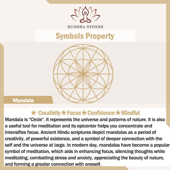 Buddha Stones Mandala Braided Rope Confidence Bracelet - image 5