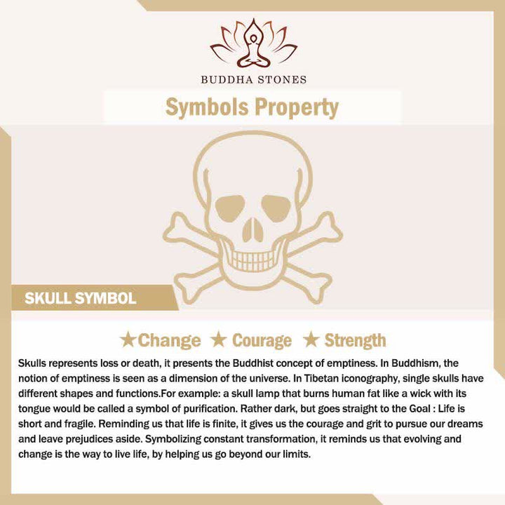 Buddha Stones Bone Skull Hand Carved Tibetan New Beginning Bracelet - image 6