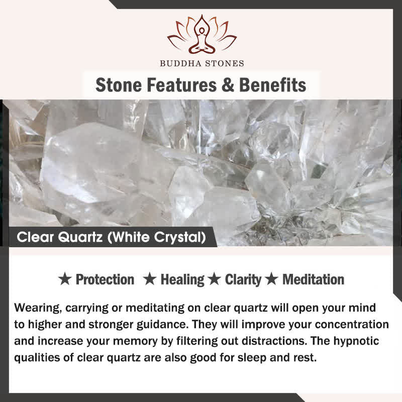 Buddha Stones "Infinite Possibilities Begin" 000 Angel Number Natural Clear Quartz Key Chain Hanging Decoration Includes Gift Message Card - image 9