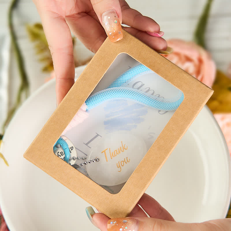 Buddha Stones Thank You Gifts Natural Clear Quartz White Crystal Protection Key Chain Hanging Decoration - image 3