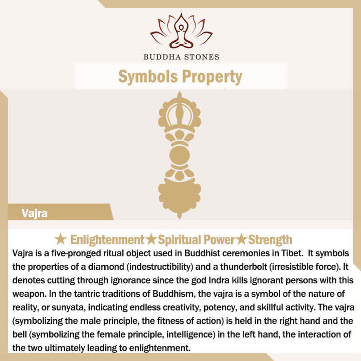 Buddha Stones Gold Plated Brass Vajra Spiritual Power Round Pendant Necklace - image 4