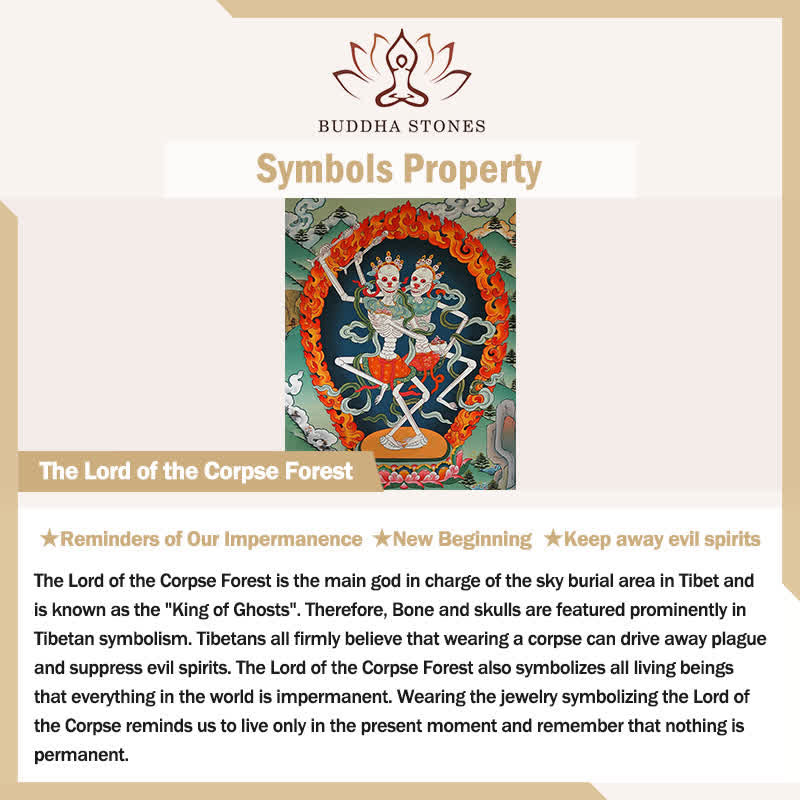 Buddha Stones Bone Bead Dzi Bead Lord of the Corpse Forest Protection Tibetan Bracelet - image 2