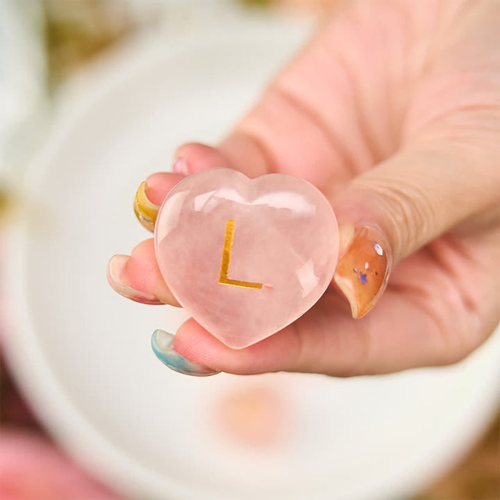 Buddha Stones 4Pcs Love & Comfort Heart Pattern Natural Rose Quartz Healing Crystal Stone Decor - image 7